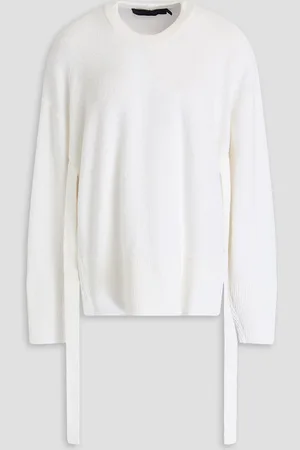 Proenza Schouler Cutout bouclé-knit sweater - - S