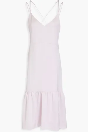 Claudie Pierlot Satin midi dress - Pink - FR 36