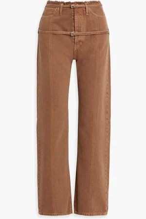 Jacquemus Caraco belted high-rise straight-leg jeans - Brown - 30