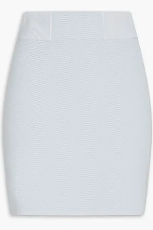 Claudie Pierlot Waffle-knit mini skirt - Blue - L