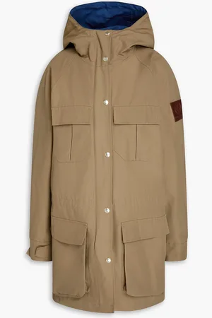 Tory Burch Cotton-blend faille parka - Green - XS