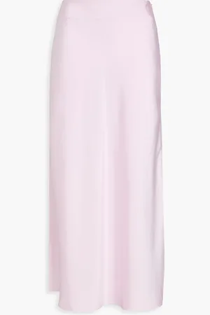 Claudie Pierlot Satin midi skirt - Pink - FR 38