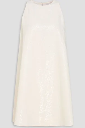Claudie Pierlot Sequined crepe mini dress - White - FR 34