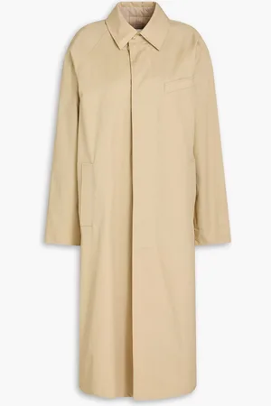 Claudie Pierlot Cotton-gabardine trench coat - Neutral - 0