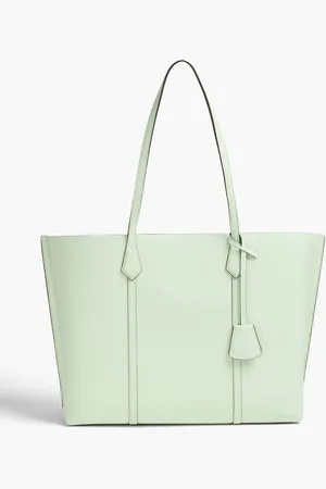 Tory Burch Perry pebbled-leather tote - Green - OneSize