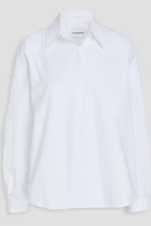 Claudie Pierlot Pleated cotton-poplin blouse - - FR 34