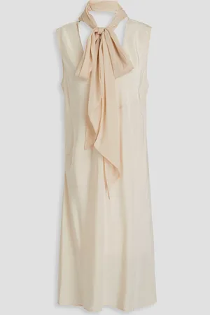 Helmut Lang Silk crepe de chine dress - White - L