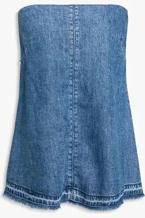 RAG&BONE Ultra Featherweight Aurora strapless denim top - Blue - XS
