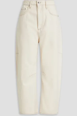 RAG&BONE Charlie cropped high-rise barrel-leg jeans - White - 30