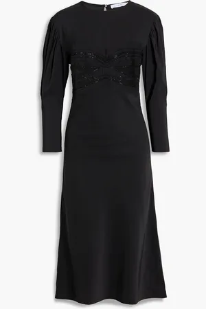 IRO Maldi embellished crepe de chine midi dress - - FR 38