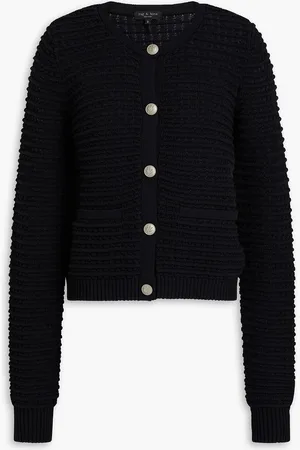 RAG&BONE Marlee pointelle-knit cotton-blend cardigan - - M