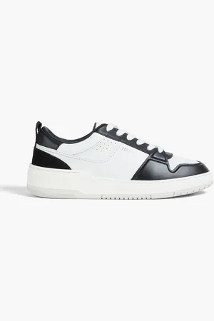 Salvatore Ferragamo Dennis two-tone leather sneakers - - US 10