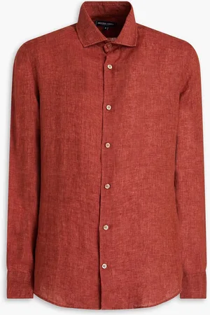 Frescobol Carioca Antonio linen shirt - Red - XL