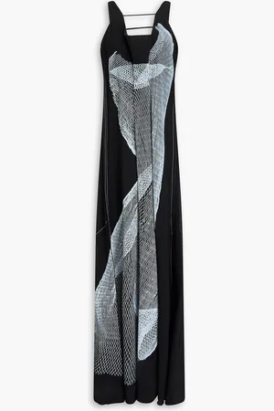 Victoria Beckham Printed crepe gown - - UK 8