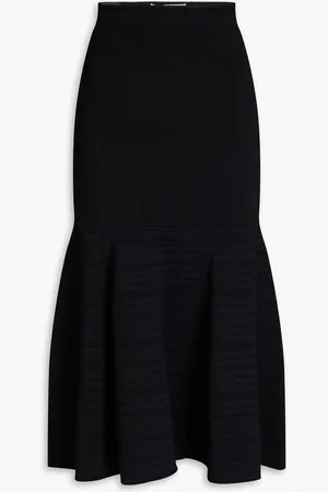Victoria Beckham Pointelle-knit midi skirt - - UK 14