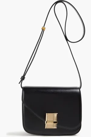 Salvatore Ferragamo Fiamma glossed-leather cross-body bag - - OneSize