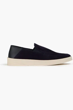 Frescobol Carioca Telo suede and leather loafers - Blue - EU 43