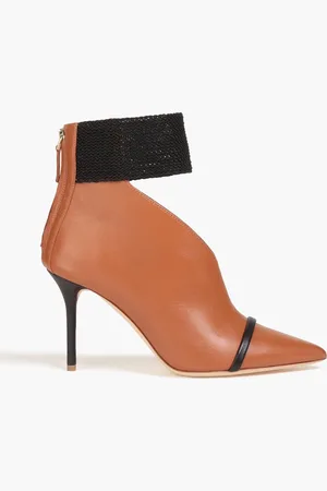 MALONE SOULIERS Meri 85 two-tone leather ankle boots - Brown - EU 36