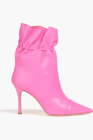 MALONE SOULIERS Fallon 90 gathered leather ankle boots - - EU 36