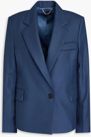 Victoria Beckham Twill blazer - Blue - UK 12
