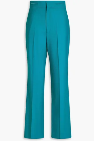 Victoria Beckham Twill straight-leg pants - Blue - UK 4