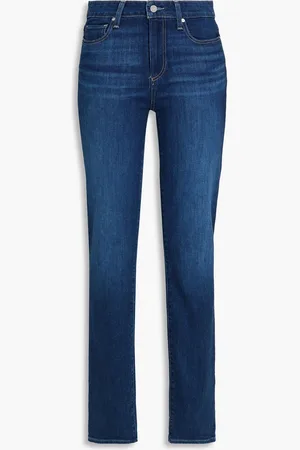 Paige Hoxton mid-rise straight-leg jeans - Blue - 24