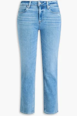 Paige Amber mid-rise straight-leg jeans - Blue - 28