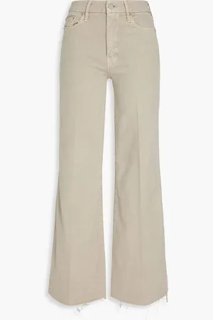 Mother The Roller high-rise wide-leg jeans - Gray - 30