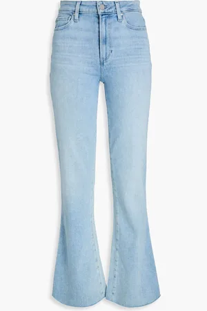 Paige Laurel faded high-rise bootcut jeans - Blue - 25