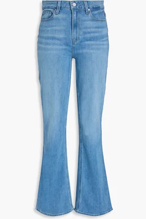 Paige Laurel faded high-rise bootcut jeans - Blue - 26
