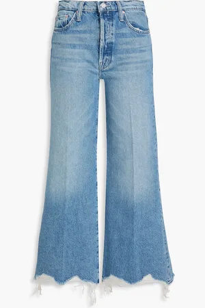 Mother Tomcat Roller high-rise wide-leg jeans - Blue - 23