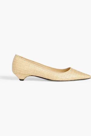 Totême Faux raffia pumps - Neutral - EU 37