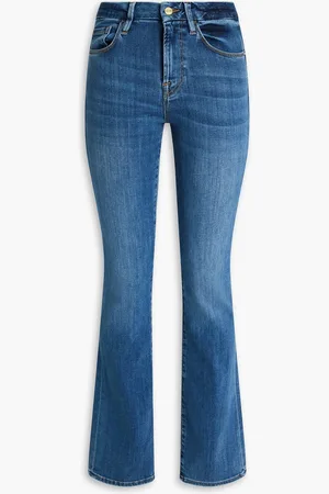 Frame Le Mini Boot faded mid-rise bootcut jeans - Blue - 23