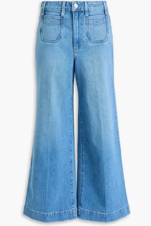 Paige Harper high-rise wide-leg jeans - Blue - 30