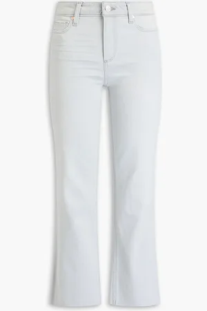 Paige Colette high-rise kick-flare jeans - Gray - 25