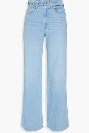 Paige Aness high-rise wide-leg jeans - Blue - 32