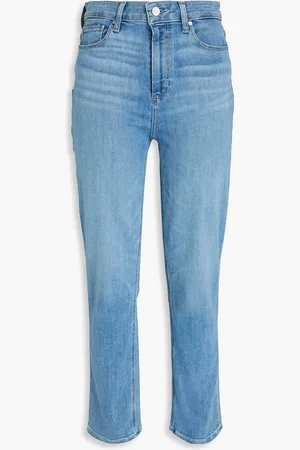 Paige Cindy high-rise straight leg jeans - Blue - 23