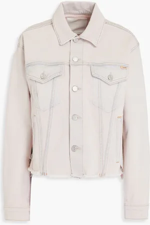 Mother Distressed denim jacket - Pink - XS