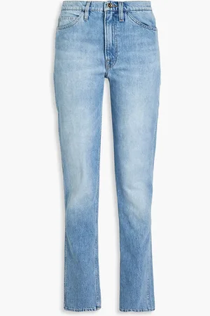 Frame Ritz high-rise straight-leg jeans - Blue - 27
