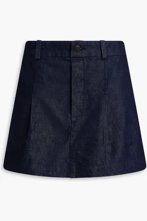 RAG&BONE Esme skirt-effect denim shorts - Blue - 23