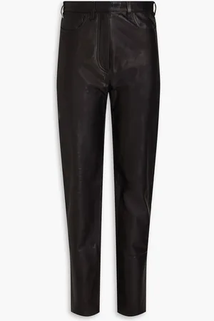 IRO Jalil leather straight-leg pants - - FR 34