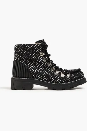 STINE GOYA Vera polka-dot jacquard hiking boots - - EU 37