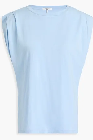 RAG&BONE The Slub Pima cotton-jersey tank - Blue - L