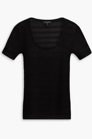RAG&BONE Julia pointelle-knit top - - M