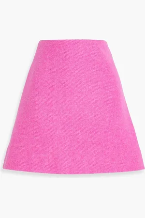 Ganni Wool-blend mini skirt - Pink - DE 42
