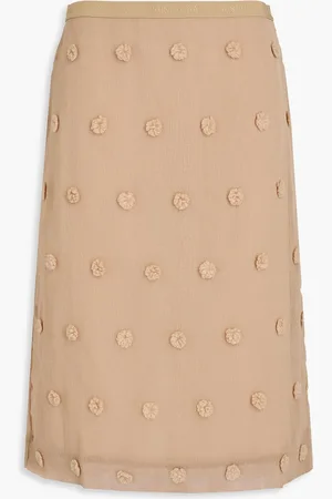 STINE GOYA Colette pom pom-embellished gauze skirt - - L