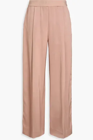 STINE GOYA Ciara pleated satin wide-leg pants - - M