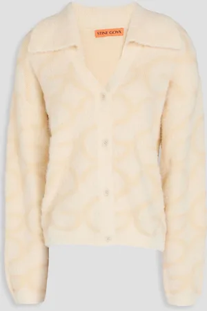STINE GOYA Jacquard-knit cardigan - White - M