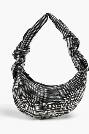 STINE GOYA Julius crystal-embellished satin shoulder bag - - OneSize