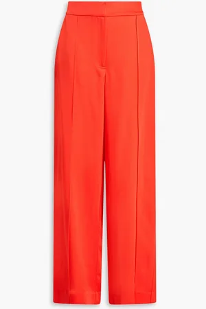 Simkhai Satin-crepe wide-leg pants - Red - US 14